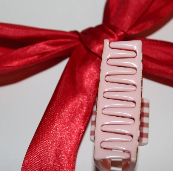 Sweetheart Sampler Mini Claw Clip - Sugar Sprinkle Bow - Picture 4 of 4